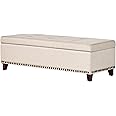 Christopher Knight Home Gavin Fabric Storage Ottoman, Beige
