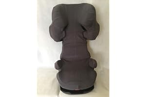 JHEPPBAY Sommerbezug Schonbezug für Cybex Solution X, X2, X-Fix,X2-Fix Frottee 100% Baumwolle dunkelgrau**