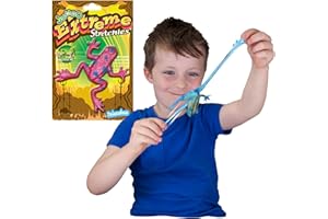 Jumbo Extreme Stretchies - żaba firmy Deluxebase, duża, elastyczna zabawka dla dzieci, antystresowe zabawki fidget, sensoryczne wsparcie autyzmu, mięciutkie zwierzę wypełniacz torby imprezowej.