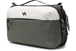 Inateck Wielofunkcyjna torba na kable organizer na elektronikę, zabezpieczona przed wodą rozbryzgową torba na akcesoria, na kable, ładowarki, słuchawki, do podróży, dojazdów do pracy, oliwkowy