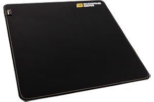 ‎ENDGAME GEAR ENDGAME GEAR MPX 390 Non-Slip Gaming Mouse Mat - L - Combination of Silicone and Cordura - Size: 390 x 390 x 3 mm - Excellent Sliding Properties for All Mouse Types - Black/Yellow