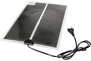 TropicShop Chauffage en rack, étanche, pour terrarium et vivarium, matériau PET, technologie d'économie d'énergie (45 W avec 80 x 28 cm)