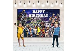 AMAZLUCK Happy Birthday Backdrop, Party Decorations Happy Birthday Banner Photography Background Photo Decorations Supplies Sign Poster for Girls Boys Teens Baby Shower Party Decorations