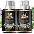 Organic Nilgiris 100% Natural Rosemary Essential Oil for Hair Growth Hair Fall Control & Strengthens Hair scalp nourishment. Ideal for pure hair care. Steam-distilled from premium rosemary leaves-30ml