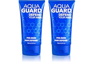 AQUA GUARD AquaGuard Pre-Swim Hair Defense | Prevents Chlorine Damage + Softens Hair | Made in California | Color Safe, Great Scent | 5.3 oz (2 Pack)