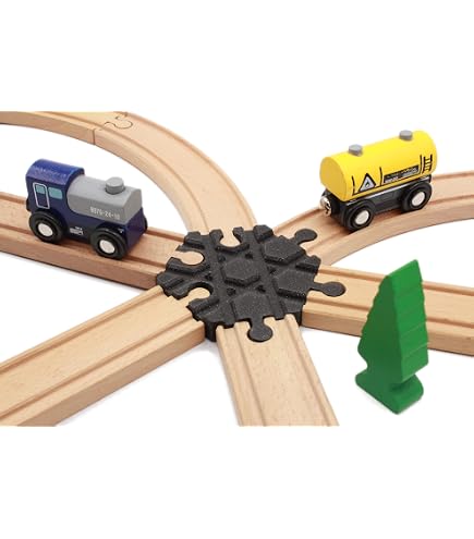 Locorico - Wooden Train Crossing (4 Tracks Locorico - Wooden Train Crossing (4 Tracks