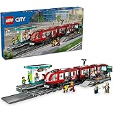 محطة ترام LEGO City City Center 6 شخصيات مصغرة وشخصية كلب متعددة الاستخدامات للفتيات والفتيان الذين تتراوح أعمارهم بين 60423 و7 سنوات فما فوق