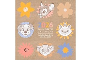 ‎PYRAMID INTERNATIONAL Pyramid - DISNEY CLASSICS 2026 – Broschürenkalender 30×30 cm (aufgeklappt 30×60 cm) mit 12 Motiven aus Arielle, König der Löwen & Cinderella, Wandkalender für Disney-Fans (Artist Series)