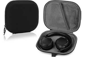 Linkidea Etui na słuchawki kompatybilne z JBL Tune 670NC, Tune 660, Tune600BT, Tune570BT, Live 460NC, Live 400BT, ochronna twarda obudowa podróżna z kablem, przechowywanie ładowarki (czarna)