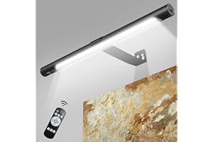 CkeyiN Pro Lampe Murale Sans Fil,LED Sans Fil à Télécommande,avec 3 modes d’éclairage，avec Detecteur Mouvement minuterie, Lumiere Rechargeable USB pour la fresque les fléchettes Placard