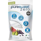 Puresweet Zero® 100% Natural Zero Calorie Sweetener 1kg, No Bitter Aftertaste, Diabetic Friendly, Tooth Friendly, Vegan, Non 