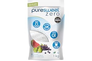 Puresweet Zero® 100% Natural Zero Calorie Sweetener 1kg, No Bitter Aftertaste, Diabetic Friendly, Tooth Friendly, Vegan, Non GMO.