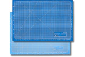Victor Tapis de Découpe Bleu 60x90cm 3 plis Tapis de Découpe A1 Auto - Cicatrisant - Base de Bricolage - Support de Découpe - Professionnel - Sous-main de Bureau - Tapis de Bureau Couture