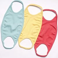 Nino Bambino 100% Organic Cotton Anti-Pollution Mask Protect Face, Mouth & Nose Respirator (Pack of 3),Multi