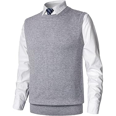 Generisch Pullunder Herren - Leichte Strickweste Für Winter & Outdoor
