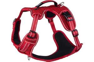 Rogz Explore Padded Harness Red Large