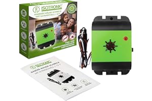 ISOTRONIC Marten Deterrent Car Marten Scarecrow Marderfix 12 V Battery Marten Repellent Marten Free Mobile Mouse Repeller Car Marten Free Marten Protection with Ultrasonic Acoustic (1)