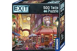 Kosmos 684990 EXIT® - Das Puzzle - Der Auftrag Paris, 500 Teile Puzzlen für Erwachsene und Kinder ab 10 Jahren, Escape Room Puzzle für Einsteiger mit Rätseln
