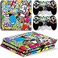eWINNER Vinyl Skins Games Console Decals & Controller Stickers Skin compatible with Sony PS4 Pro Console&Dualshock Controller Only (not PS4 /not PS4 Slim/Not PS5) (Game scenes)