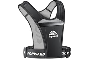 ‎TOPWARD Topward Laufweste Reflektierend Handytasche Joggen Handyhalterung, für Männer Frauen Joggen Walking Exercise & Gym Workout. Wasserfester Handyhalter für alle Smartphones. Verstellbarer Riemen