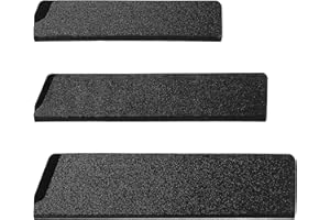Aeaocvo Lot de 3 housses de protection pour couteaux de moins de 20 cm, 6 pouces, 5 pouces, protection de lame ABS avec polaire, protège-lame