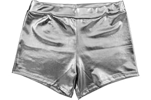 CARNAVALIFE Glänzende Metallic-Shorts für Damen, sexy Damen-Shorts, für Kostüme, Diskotheken und Partys