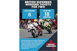 Activity Superstore British Superbike Weekend Tickets for Two, 18-month Validity, Experience Days, Motorbike, Superbike Experience, Retirement Gifts