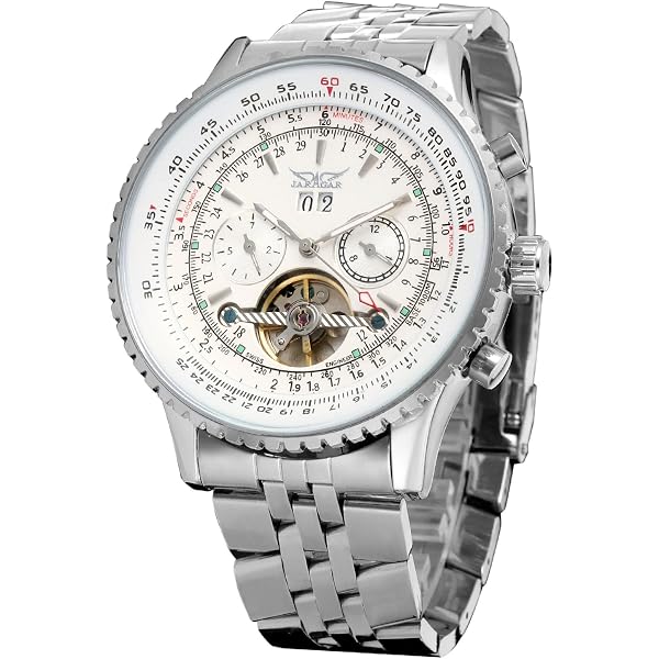 Orologio Automatico Uomo Forsining Con Fasi Lunari - Cinturino In Pelle, Movimento A Carica Automatica, Stile Classico
