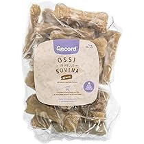 Ossi Di Pelle Bovina Per Cani - Confezione Da 50 Pezzi 8cm - Per Denti Forti - Foto 3