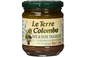 Le Terre di Colombo - Patè di olive Taggiasca - in Olio Extravergine di Oliva (10%) - Confezione da 6 x 212 ml