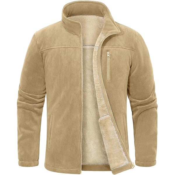 Thick WARM Half Zipped Fleece Jacket Soft Textured Inner Fleece M-2XL