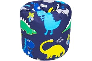 Ready Steady Bed Sillón para Niños Pequeños Tipo Puff Pera | Muebles Cómodos para niños | Sofá Suave de Sala de Juegos para Niños | Ergonómicamente Diseñado (Dino Dark)