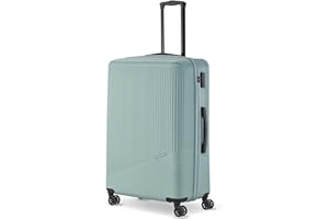 Travelite 4-Rad Hartschalenkoffer groß 96 Liter, Gepäck Serie Bali: ABS Hartschalen Trolley mit TSA Kombinationsschloss, 77 cm