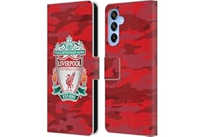Head Case Designs Officially Licensed Liverpool Football Club Home Colourways Crest Camou Leather Wallet Case Compatible With Samsung Galaxy A16 5G