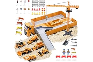 OR OR TU OR TU Camion Transporteur Voiture Grue Camion Tracteur Jouet Effets Lumières Musique Engin de Chantier Enfant 3 4 5 6 7 8+ Ans Cadeau Garcon