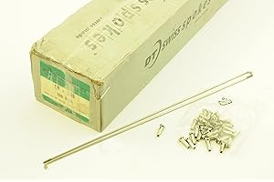 DT Swiss 6 x CHAMPION 1.8mm 15g STAINLESS STEEL CHROME BIKE SPOKES WITH 6 x BRASS NIPPLES CHOOSE YOUR LENGTH