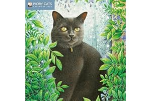 Ivory Cats by Lesley Anne Ivory Mini Wall Calendar 2026 (Art Calendar)