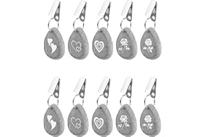 NETONDA Tischdeckenbeschwerer für Draußen, 10 Stück Tischdeckenhalter aus Naturstein Tischdecke Gewichte Schwer Tischtuchklammer, Tischdeckenklammern Outdoor für Party Camping Hochzeit Garten Picknick