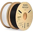ELEGOO Rapid PLA Plus Filament 1.75mm Black & White 2KG, PLA+ 3D Printer Filament 30-600 mm/s High Speed Printing, Dimensional Accuracy +/- 0.02 mm, 2pcs 1kg Cardboard Spool(2.2lbs)