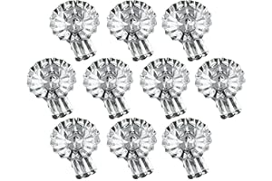 MIJOMA 10 Stück Set Baumkerzenhalter Clip Kerzenhalter Baumklemmen Weihnachtsbaumkerzenhalter in Zapfenform (Silber)
