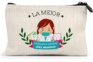 PLANETACASE Monedero la Mejor higienista Dental del Mundo Regalo Original clínica Dental Personalizado