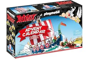 Playmobil 71087 Calendrier de l'Avent : Astérix et les pirates - Multicolore - 24 surprises Noël