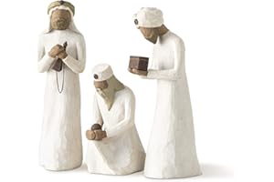 Willow Tree Figura de Reyes Magos: Melchor, Gaspar y Baltasar, Home Deco, Enesco
