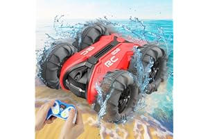 Nawerhfe Amphibienfahrzeug Ferngesteuertes Auto 3 4 5 6 7 8 Jahre, RC Auto Car Spielzeug ab 3-12 Jungen Geburtstags Geschenke Junge Indoor & Outdoor Spielzeug für Kinder 2.4Ghz 4WD 360°Rc Auto