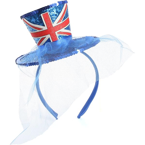 Peluca Larga Union Jack – Colores Bandera Reino Unido, Perfecta Para Fiestas Temáticas Y Halloween