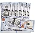 300 Pieces 100 Dollar Prop Money Play Money - Movie Prop Money 100 Dollar Bills Realistic, Play Money for Kids Learning, Fake Toy Money that Looks Real Actual Size, Perfect Money Party Decorations