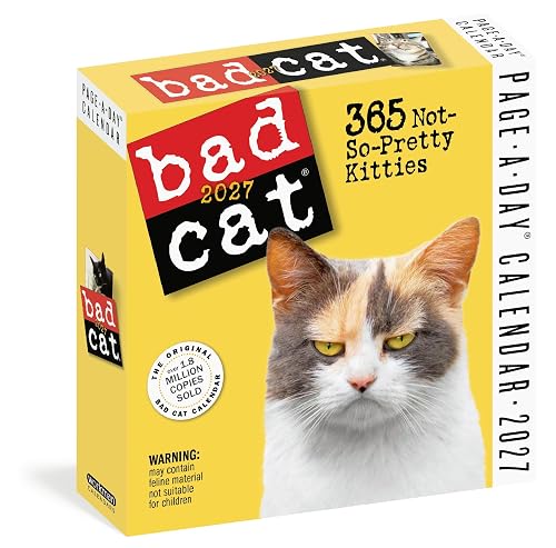 Bad Cat Page-A-Day® Calendar 2027: 365 Not-So-Pretty Kitties