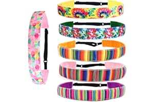 BSSOWE Haarbänder Mädchen, 6 Stück Mädchen Stirnbänder, Mädchen Dehnbare Stirnbänder für Teenager Kinder Party Begünstigt Geschenk, Süßes Haar Accessoires