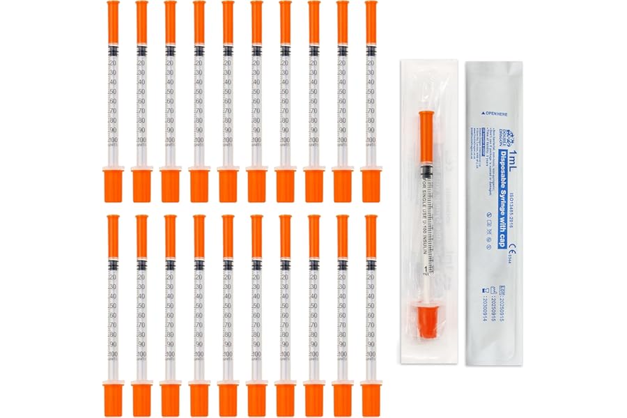 Double Dragon 20-Pack 1ml Distribution Measuring Tools | 0.3mm x 8mm Micro-Fine Tip | Individually Sealed | Premium Plastic for Perfume, Lab, Food, Flavouring & Pet Feeding