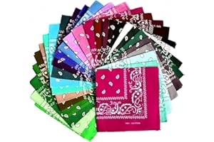 DHOBIA ledermodefashion Bandana Tuch versch Farben 100% Baumwolle Kopftuch Halstuch Nickituch Schal